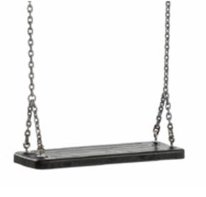 Misaladejuegos Asiento de caucho con cadenas MA512366
