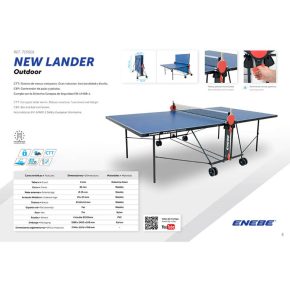 Misaladejuegos Mesa Ping Pong Enebe NEW Lander Outdoor 715001 - Imagen 3