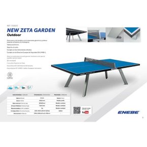 Misaladejuegos Ping Pong Enebe New Zeta Garden con red metalica (Antivandálica) 715003 - Imagen 4