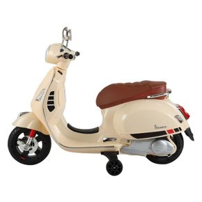 Misaladejuegos Moto eléctrica Vespa crema PT801 - Imagen 2