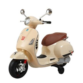 Misaladejuegos Moto eléctrica Vespa crema PT801