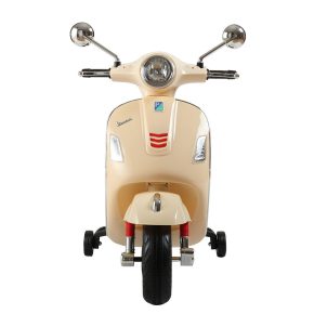 Misaladejuegos Moto eléctrica Vespa crema PT801 - Imagen 3
