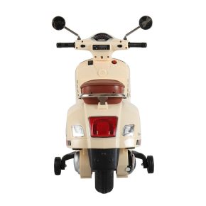 Misaladejuegos Moto eléctrica Vespa crema PT801 - Imagen 4