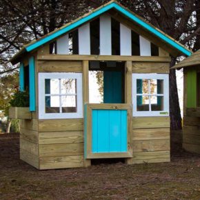 Misaladejuegos Casita infantil de madera Masgames Lollipop azul MA800525 - Imagen 4