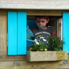 Misaladejuegos Casita infantil de madera Masgames Lollipop azul MA800525 - Imagen 5