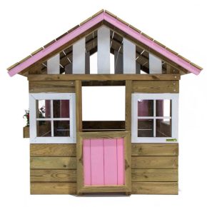 Misaladejuegos Casita infantil de madera Masgames Lollipop rosa MA800521