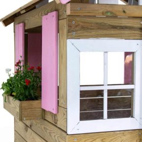 Misaladejuegos Casita infantil de madera Masgames Lollipop rosa MA800521 - Imagen 3
