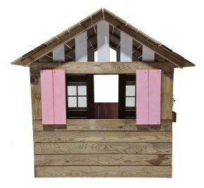 Misaladejuegos Casita infantil de madera Masgames Lollipop rosa MA800521 - Imagen 4