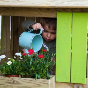 Misaladejuegos Casita infantil de madera Masgames Lollipop verde MA800523 - Imagen 4