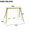 Misaladejuegos Columpio Triple Masgames Kibo Deluxe MA700029 - Imagen 2