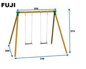 Misaladejuegos Columpio Doble Masgames Fiji Adultos Asientos Cadenas Ver 2 MA700051 ver 2 - Imagen 4
