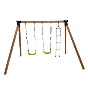 Misaladejuegos Columpio De Madera Cuadrada Masgames Yua MA700057