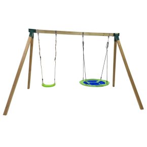 Misaladejuegos Columpio de madera cuadrada MASGAMES AKINA MA700058