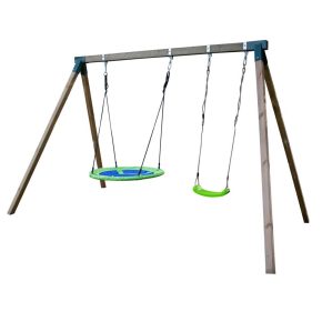 Misaladejuegos Columpio de madera cuadrada MASGAMES AKINA MA700058 - Imagen 3