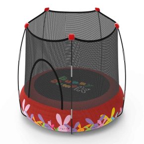 Misaladejuegos Trampolín Kohala 2 en 1 Parque de Juegos y Cama Elástica Rojo PL0080 - Imagen 2