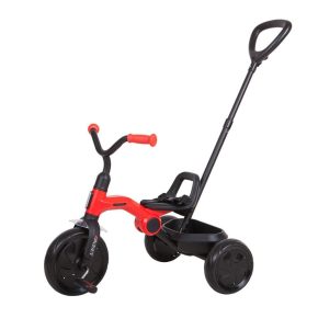 Misaladejuegos Triciclo a pedales plegable Ant Plus Rojo con barra de empuje de Qplay T440