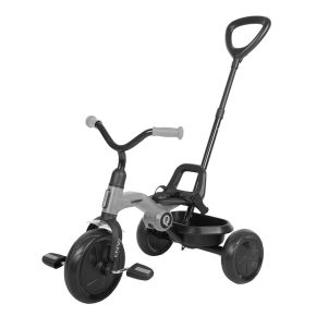 Misaladejuegos Triciclo a pedales plegable Ant Plus Gris con barra de empuje de Qplay T442