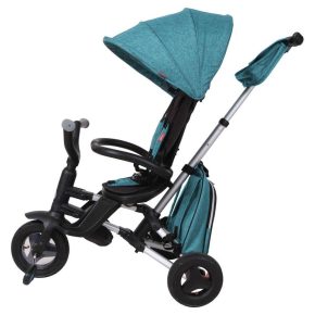 Misaladejuegos Triciclo a pedales QPlay Nova plegable Verde con Set de Bolsas 575 - Imagen 2