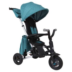 Misaladejuegos Triciclo a pedales QPlay Nova plegable Verde con Set de Bolsas 575