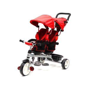 Misaladejuegos Triciclo Gemelar Qplay Rojo T800