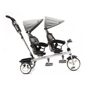 Misaladejuegos Triciclo Gemelar Qplay Gris T802 - Imagen 3