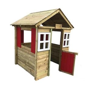 Misaladejuegos Casita infantil de madera Masgames Fresita XL MA800550