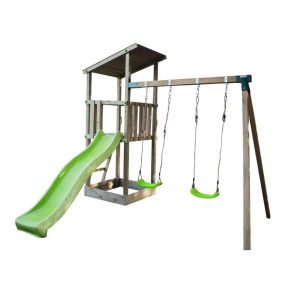 Misaladejuegos Parque infantil Masgames Talaia L con Columpio Doble MA700127