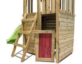 Misaladejuegos Parque infantil Masgames Tibidabo L con Caseta y Columpio Doble MA700225 - Imagen 3
