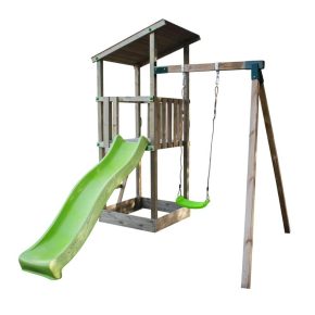 Misaladejuegos Parque infantil Masgames Talaia L con Columpio Individual MA700126