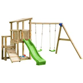 Misaladejuegos Parque infantil Masgames Cascade L con Columpio Doble MA811501