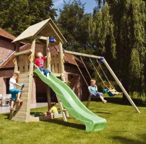 Misaladejuegos Parque infantil Masgames Belvedere L con Columpio Doble MA811401
