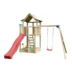 Misaladejuegos Parque infantil Masgames Pagoda L con Columpio Individual MA811611