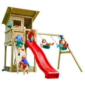 Misaladejuegos Parque infantil Masgames Beach Hut L con Columpio Doble MA811301 - Imagen 2