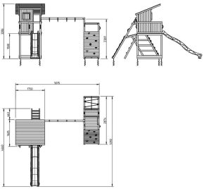 Misaladejuegos Parque infantil Masgames Beach Hut XL con Challenger MA822301 - Imagen 2