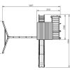 Misaladejuegos Parque infantil Masgames Penthouse XL con Columpio Doble MA821201 - Imagen 3
