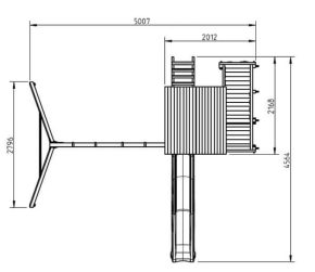 Misaladejuegos Parque infantil Masgames Penthouse XL con Columpio Doble MA821201 - Imagen 3