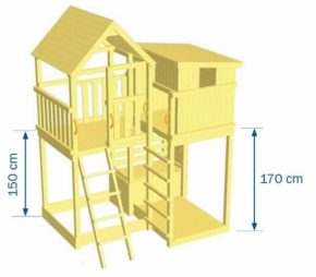 Misaladejuegos Parque infantil Masgames Palazzo XL con Columpio Doble MA821701 - Imagen 6
