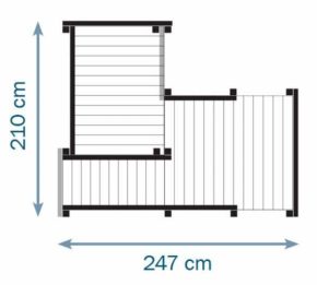 Misaladejuegos Parque infantil Masgames Palazzo XL con Columpio Doble MA821701 - Imagen 8