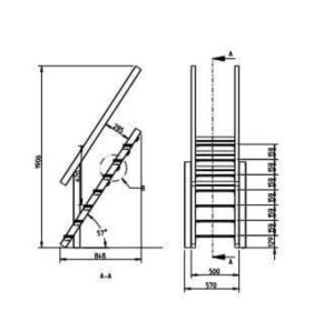 Misaladejuegos Escalera Steps L 1,2 metros para parque infantil Masgames MA803001 - Imagen 3