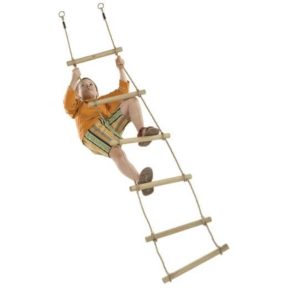 Misaladejuegos Escalera de cuerda larga con 2 anclajes para parque infantil MA32040