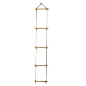 Misaladejuegos Escalera de cuerda corta con 1 anclaje para parque infantil MA32430 - Imagen 2