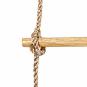 Misaladejuegos Escalera de cuerda corta con 1 anclaje para parque infantil MA32430 - Imagen 4