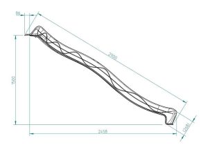 Misaladejuegos Rampa De Tobogán XL 150cm De Altura MA604174 - Imagen 2