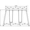 Misaladejuegos Columpio doble de madera Masgames Vega Horeca MA500105 - Imagen 2