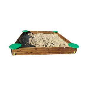 Misaladejuegos Arenero Rectangular Masgames Deluxe con anclajes MA500155
