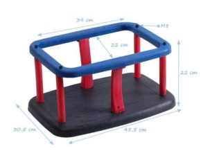 Misaladejuegos Asiento de bebé de caucho con cadenas Masgames Inox MA512450 - Imagen 2