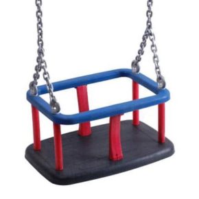 Misaladejuegos Asiento de bebé de caucho con cadenas Masgames Inox MA512450