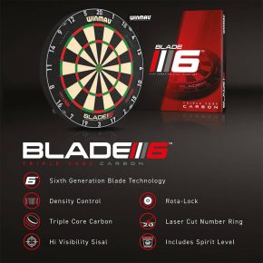 Misaladejuegos Diana Winmau Blade 6 Triple Core Dartboard 3032. - Imagen 7