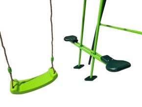 Misaladejuegos Columpio metálico triple Masgames Gingo + asiento bebé MA400203B - Imagen 5