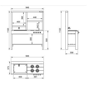 Misaladejuegos Cocina infantil para exterior Masgames Spicy MA600550 - Imagen 3